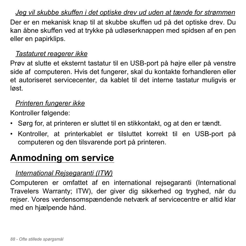 Anmodning om service | Acer W700P User Manual | Page 978 / 3264