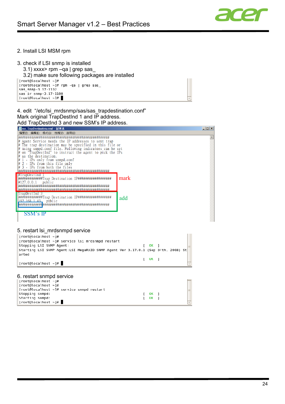 Smart server manager v1.2 – best practices | Acer Veriton P530 F2 User Manual | Page 24 / 37