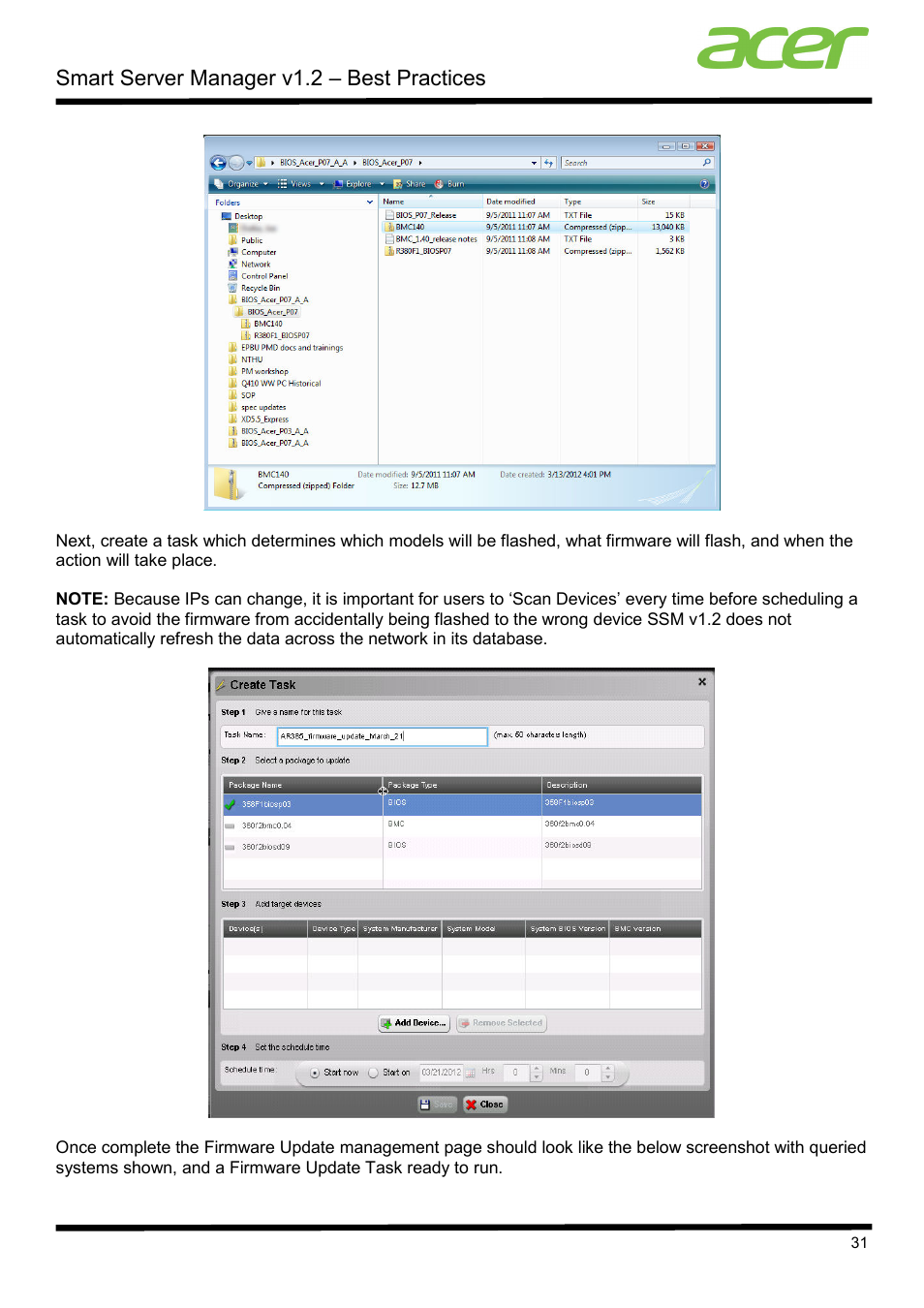 Smart server manager v1.2 – best practices | Acer Veriton P530 F2 User Manual | Page 31 / 37