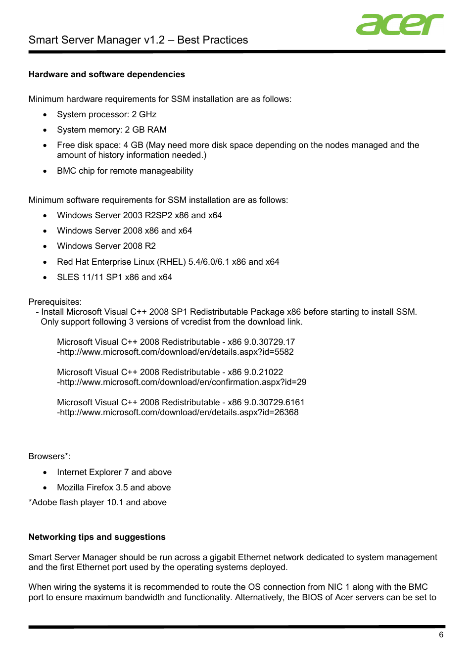 Smart server manager v1.2 – best practices | Acer Veriton P530 F2 User Manual | Page 6 / 37