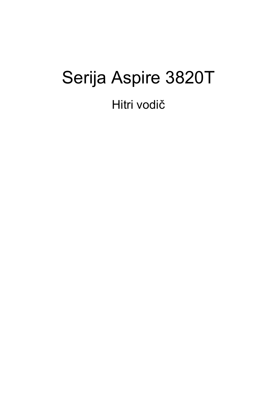 Slovenski, Serija aspire 3820t | Acer Aspire 3820ZG User Manual | Page 165 / 313