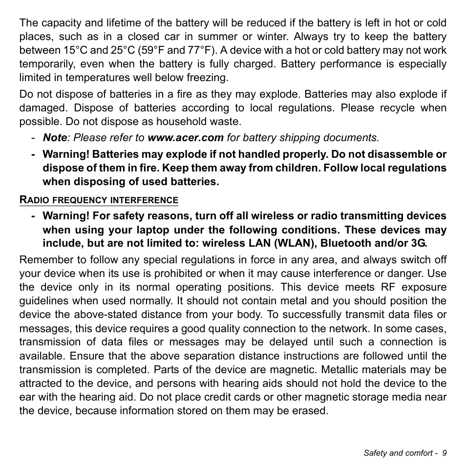 Acer Aspire S3-391 User Manual | Page 10 / 3554