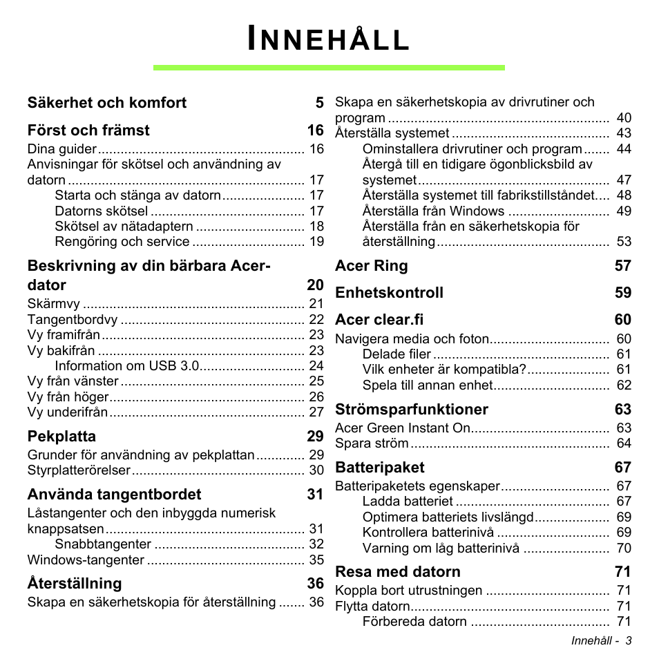 Nnehåll | Acer Aspire S3-391 User Manual | Page 1087 / 3554