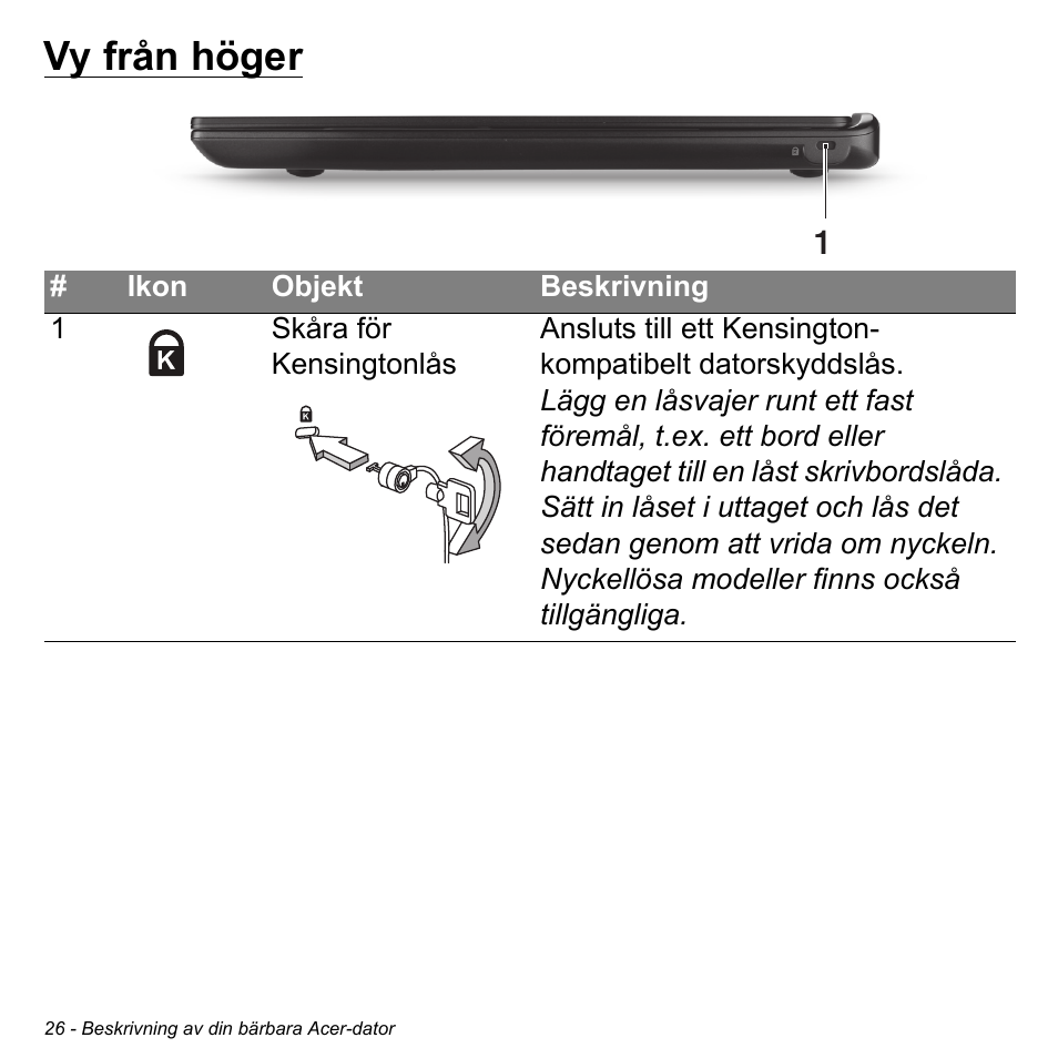 Vy från höger | Acer Aspire S3-391 User Manual | Page 1110 / 3554