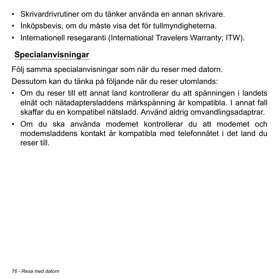 Specialanvisningar | Acer Aspire S3-391 User Manual | Page 1160 / 3554