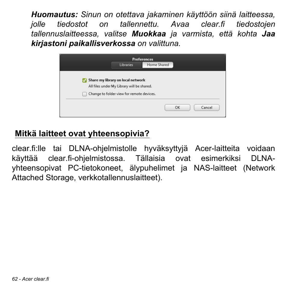 Mitkä laitteet ovat yhteensopivia | Acer Aspire S3-391 User Manual | Page 1259 / 3554