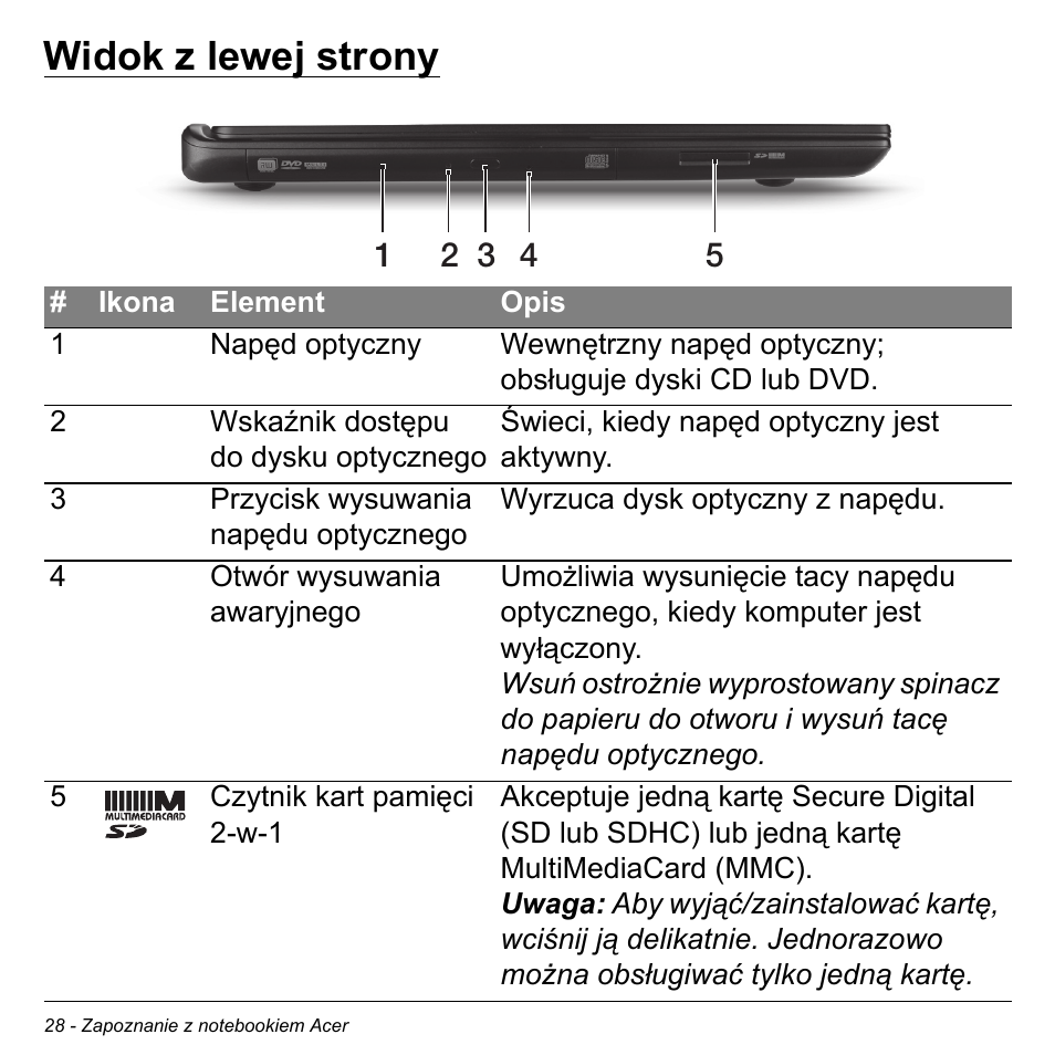 Widok z lewej strony | Acer Aspire S3-391 User Manual | Page 1472 / 3554