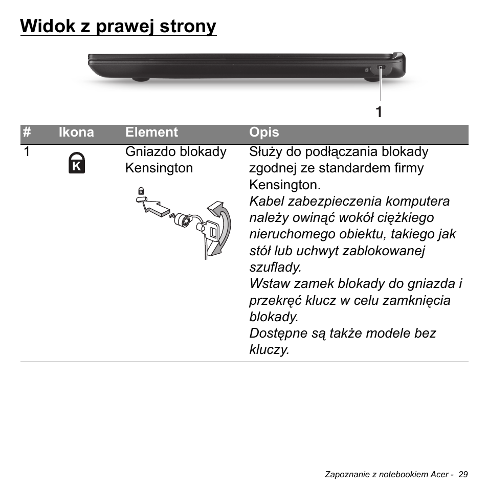 Widok z prawej strony | Acer Aspire S3-391 User Manual | Page 1473 / 3554