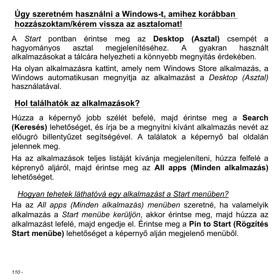 Hol találhatók az alkalmazások | Acer Aspire S3-391 User Manual | Page 1681 / 3554