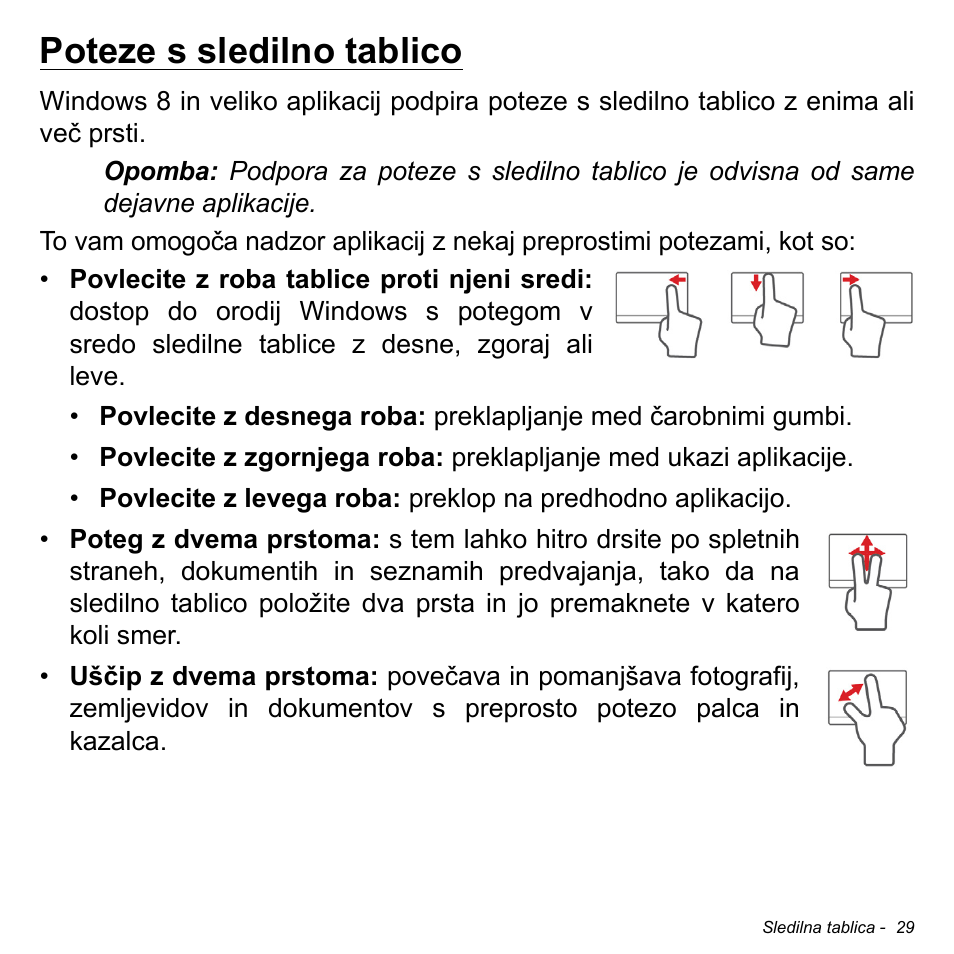 Poteze s sledilno tablico | Acer Aspire S3-391 User Manual | Page 1958 / 3554