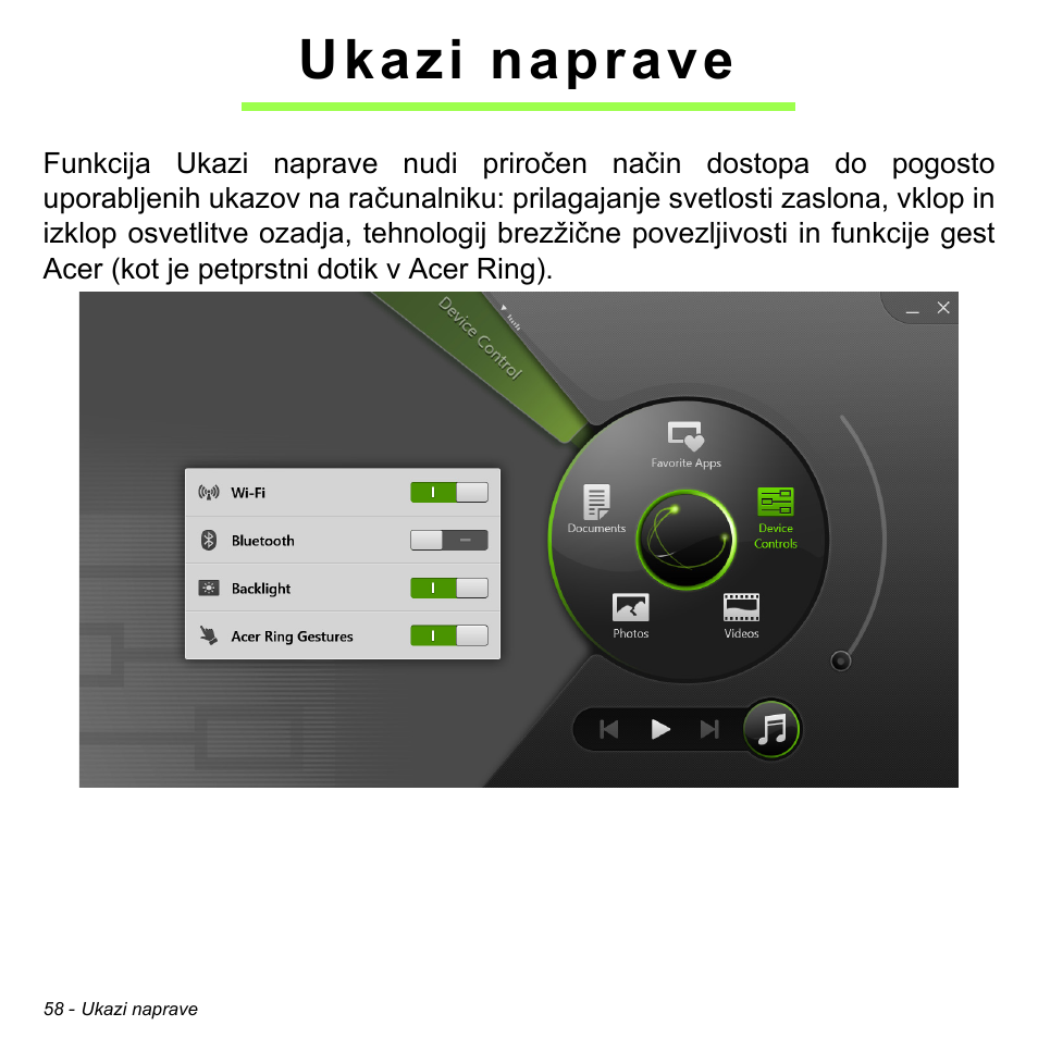 Ukazi naprave | Acer Aspire S3-391 User Manual | Page 1987 / 3554