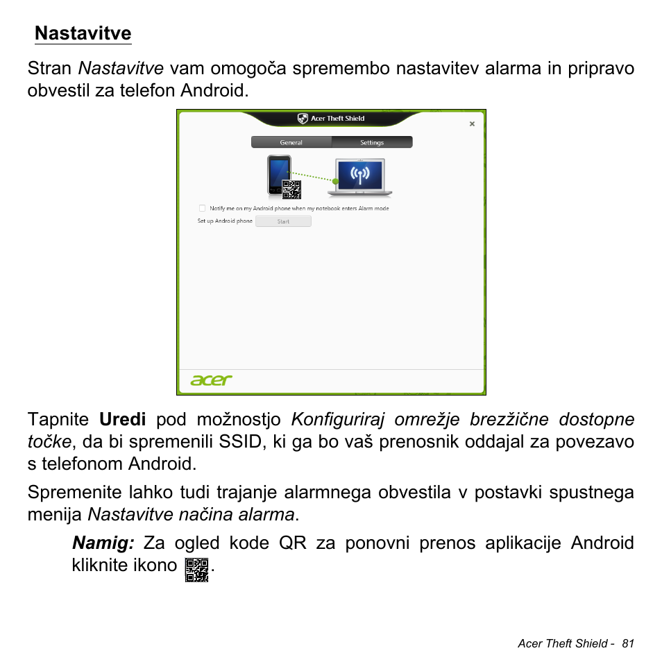 Nastavitve | Acer Aspire S3-391 User Manual | Page 2010 / 3554