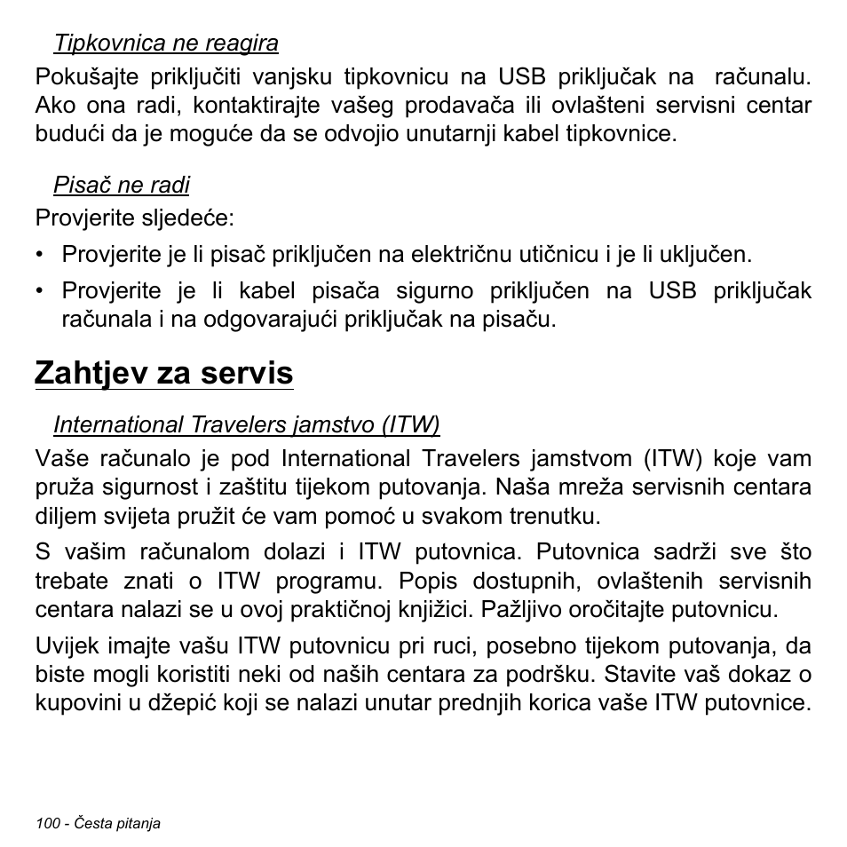 Zahtjev za servis | Acer Aspire S3-391 User Manual | Page 2142 / 3554