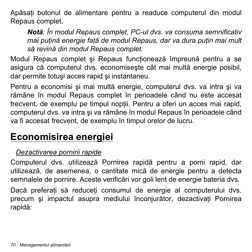 Economisirea energiei | Acer Aspire S3-391 User Manual | Page 2231 / 3554
