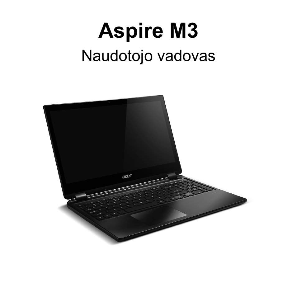 Lietuviškai, Aspire m3 | Acer Aspire S3-391 User Manual | Page 2644 / 3554