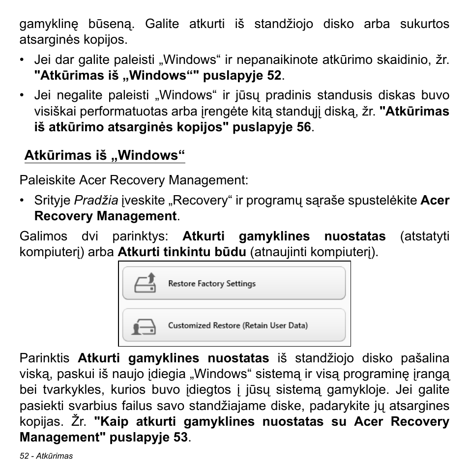 Atkūrimas iš „windows | Acer Aspire S3-391 User Manual | Page 2695 / 3554