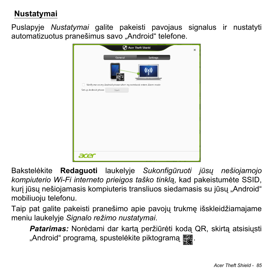 Nustatymai | Acer Aspire S3-391 User Manual | Page 2728 / 3554