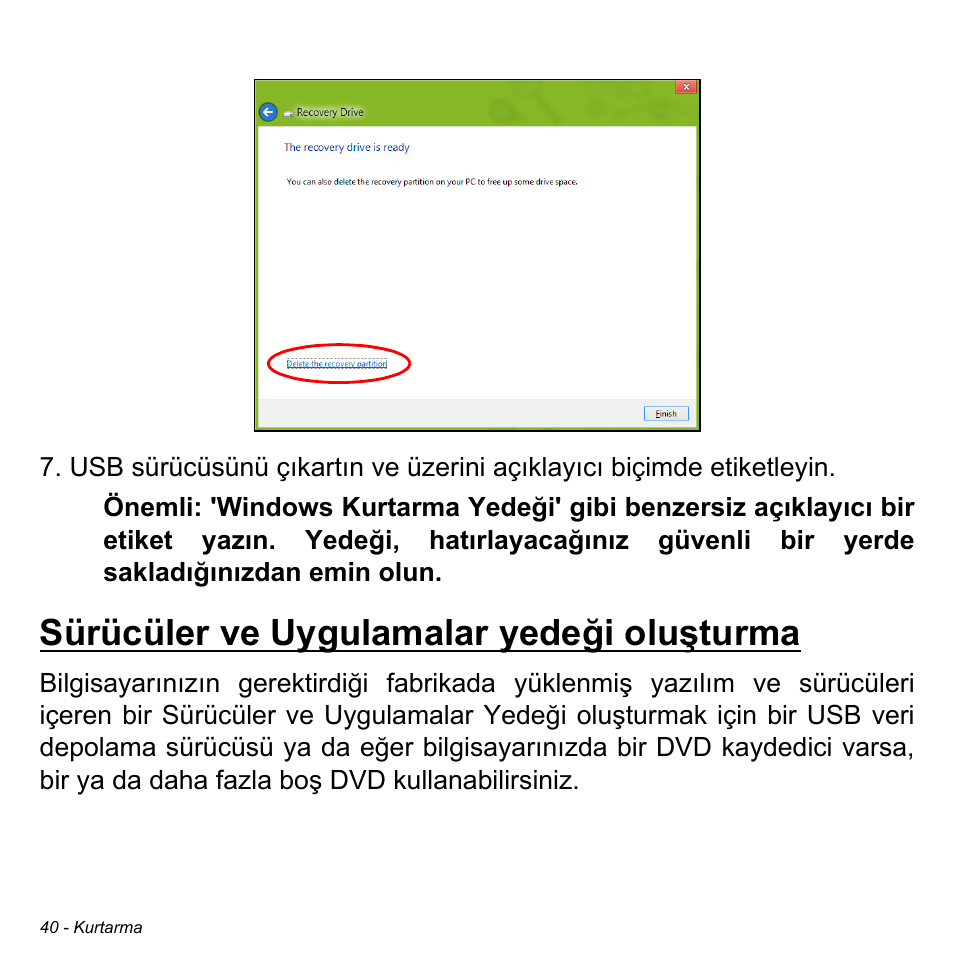 Sürücüler ve uygulamalar yedeği oluşturma | Acer Aspire S3-391 User Manual | Page 2934 / 3554
