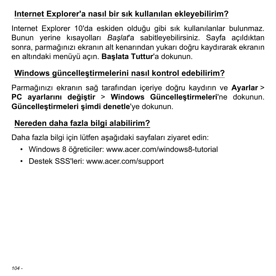 Nereden daha fazla bilgi alabilirim | Acer Aspire S3-391 User Manual | Page 2998 / 3554
