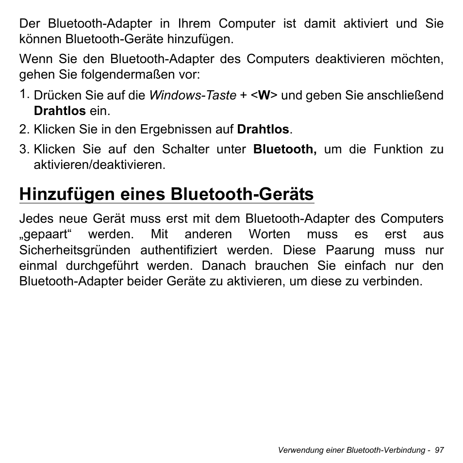 Hinzufügen eines bluetooth-geräts | Acer Aspire S3-391 User Manual | Page 333 / 3554