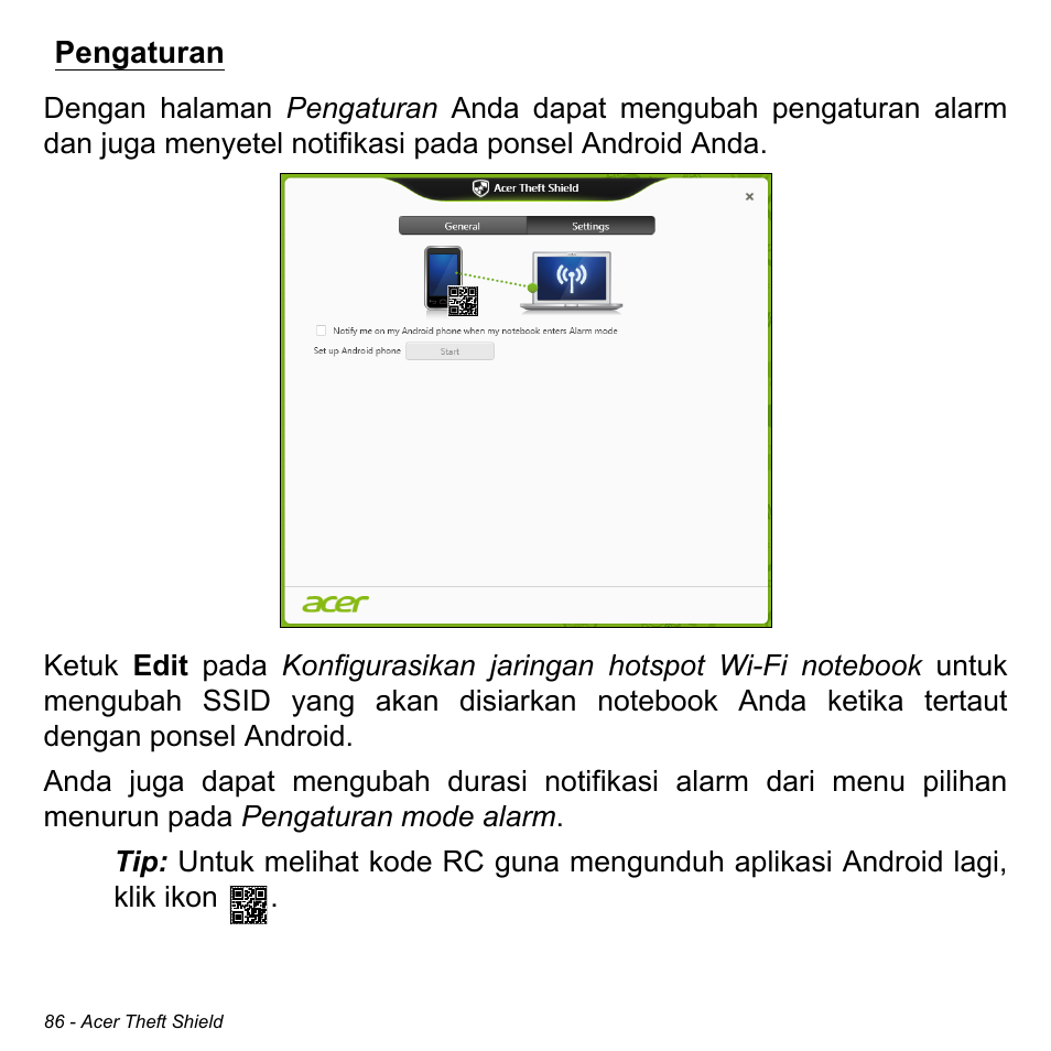 Pengaturan | Acer Aspire S3-391 User Manual | Page 3405 / 3554