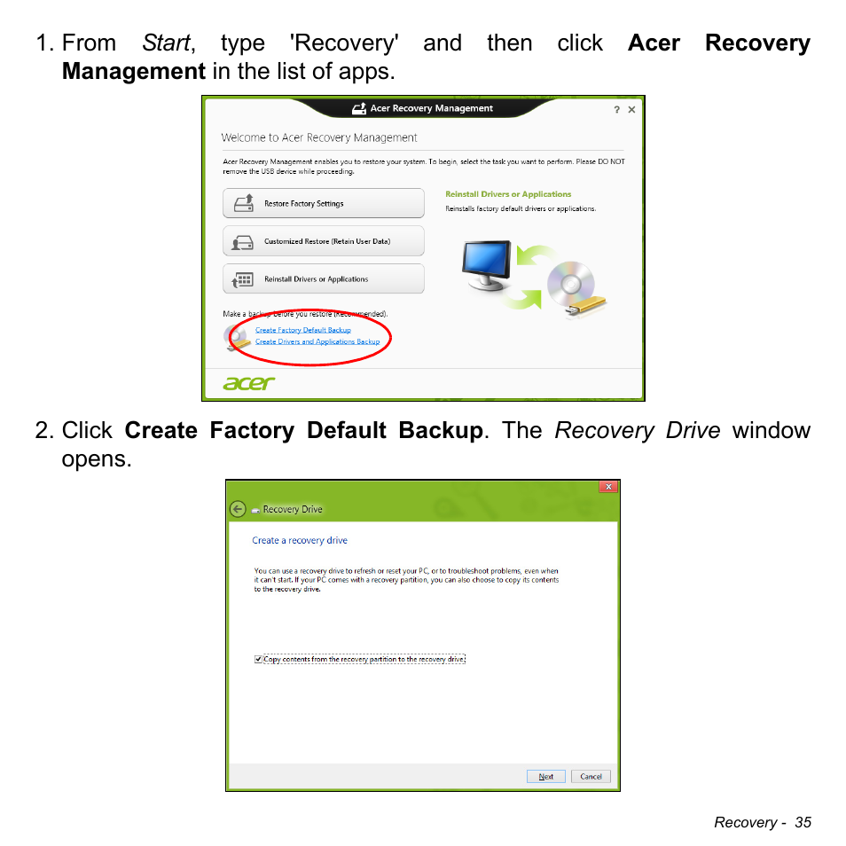 Acer Aspire S3-391 User Manual | Page 36 / 3554