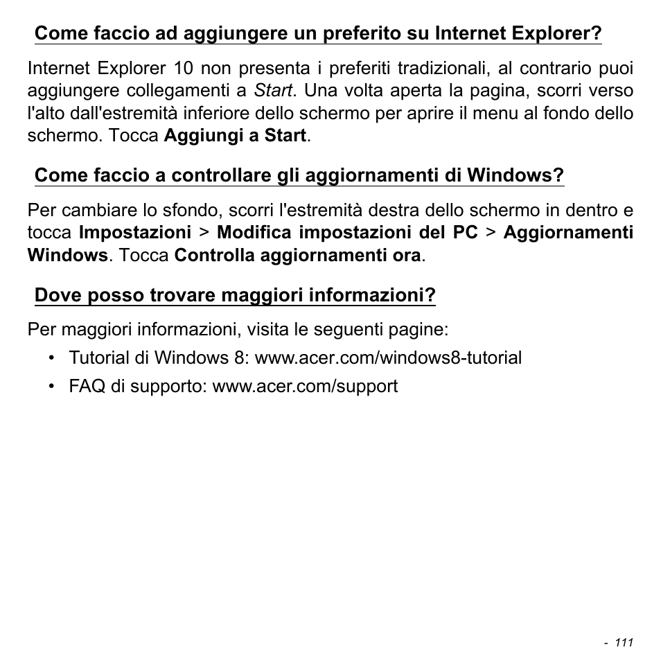 Dove posso trovare maggiori informazioni | Acer Aspire S3-391 User Manual | Page 476 / 3554