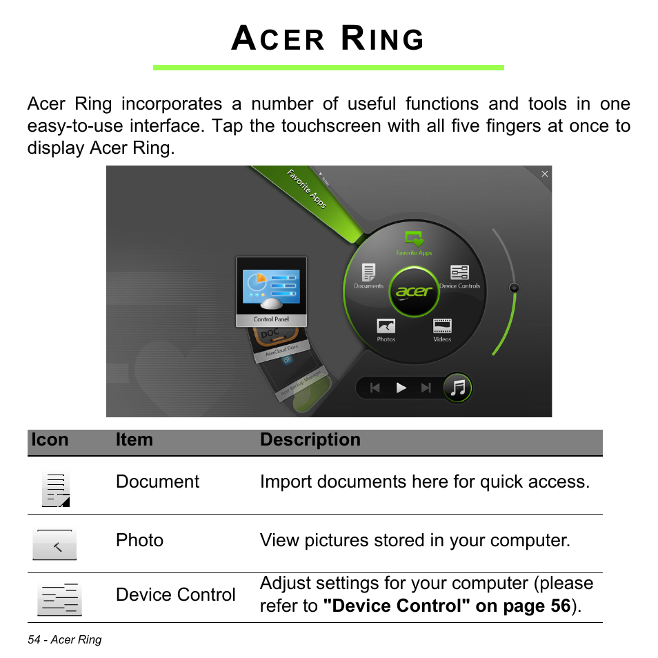 Acer ring | Acer Aspire S3-391 User Manual | Page 55 / 3554