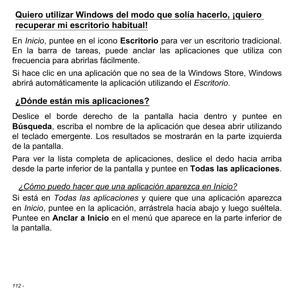 Dónde están mis aplicaciones | Acer Aspire S3-391 User Manual | Page 599 / 3554