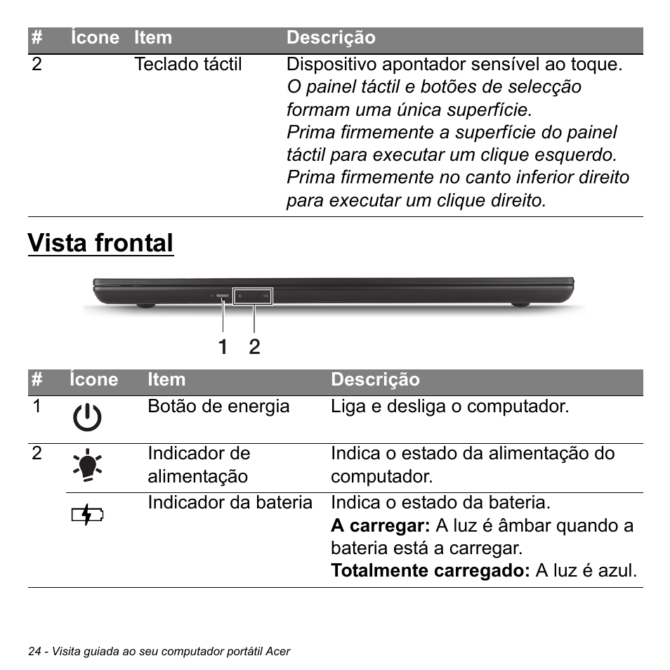 Vista frontal | Acer Aspire S3-391 User Manual | Page 637 / 3554