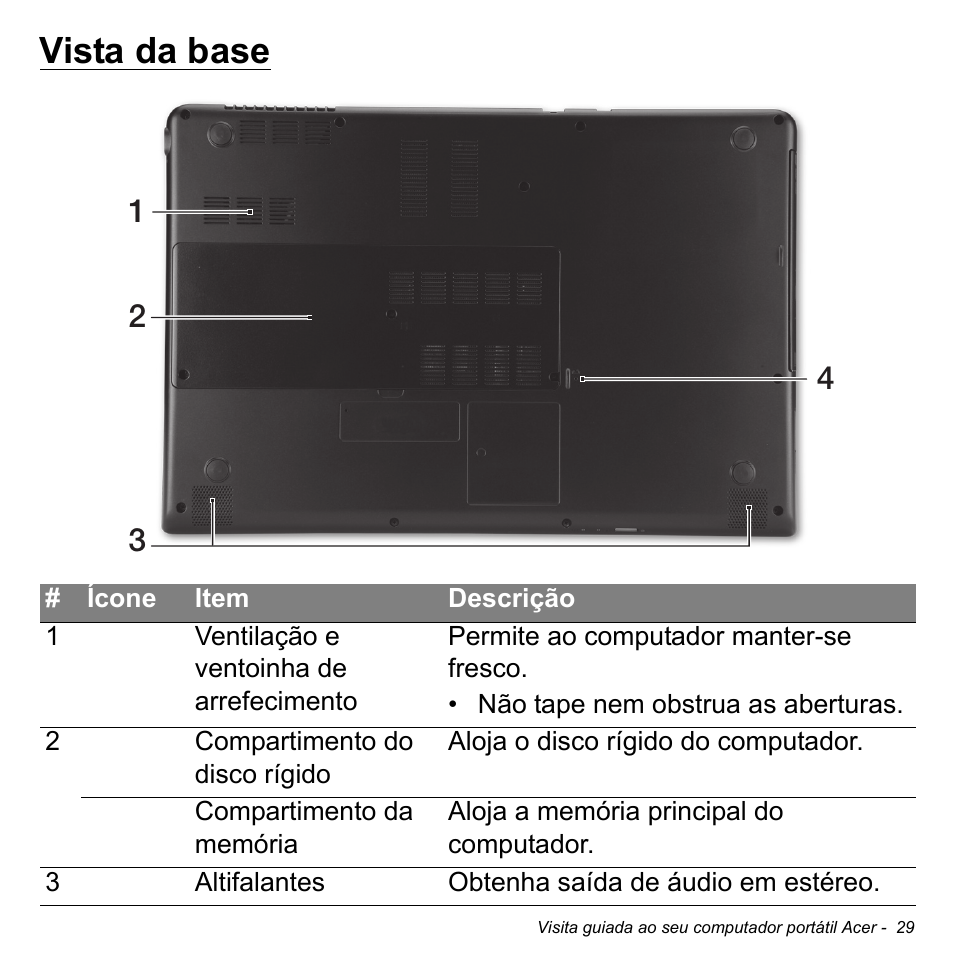 Vista da base | Acer Aspire S3-391 User Manual | Page 642 / 3554