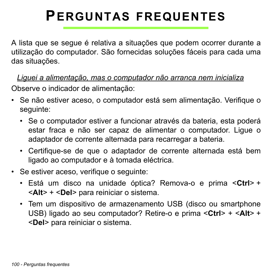 Perguntas frequentes, Erguntas, Frequentes | Acer Aspire S3-391 User Manual | Page 713 / 3554