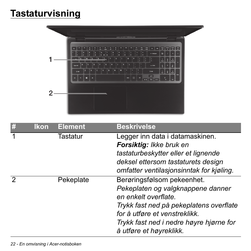 Tastaturvisning | Acer Aspire S3-391 User Manual | Page 879 / 3554