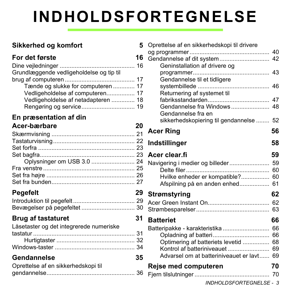 Indholdsfortegnelse | Acer Aspire S3-391 User Manual | Page 973 / 3554