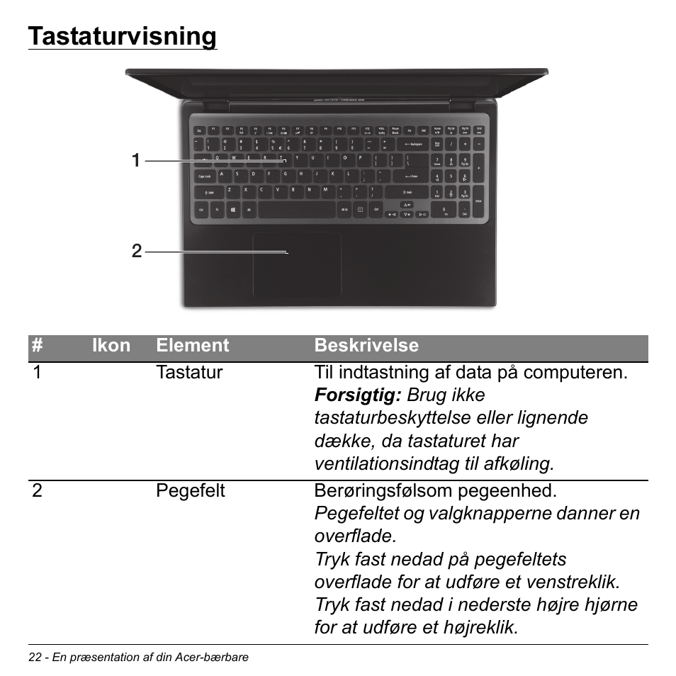 Tastaturvisning | Acer Aspire S3-391 User Manual | Page 992 / 3554