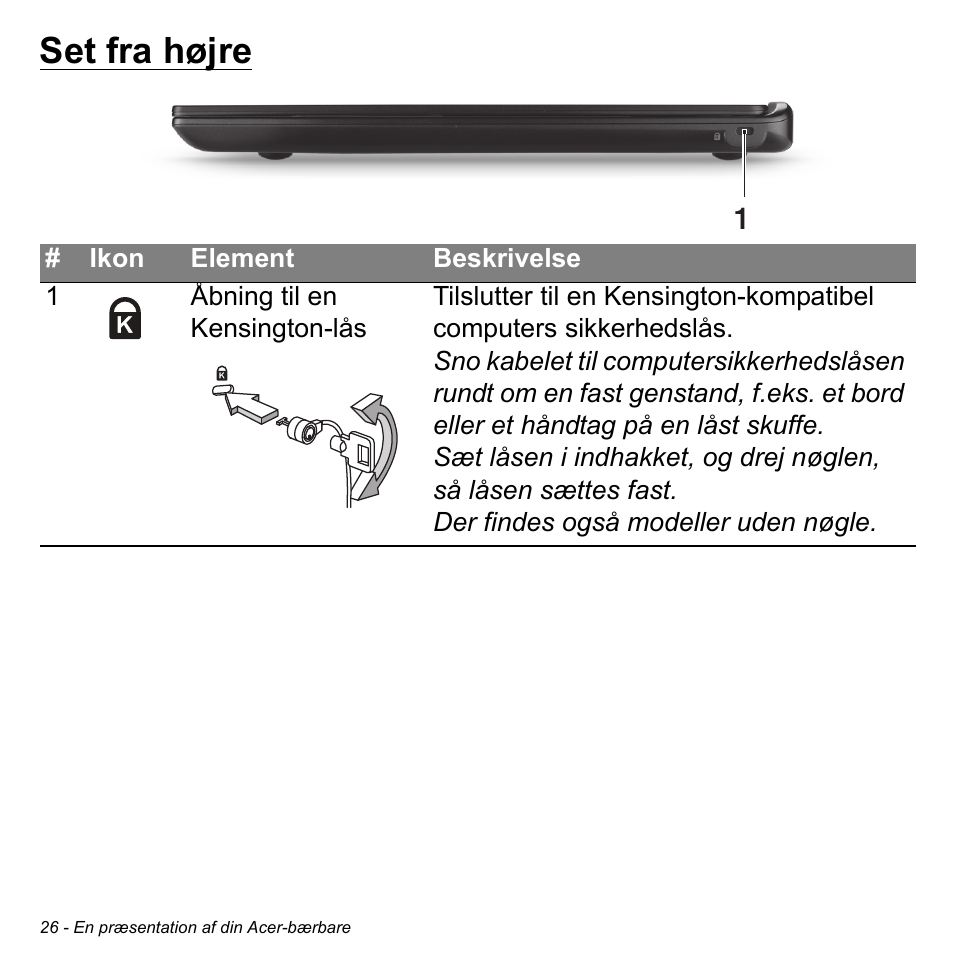 Set fra højre | Acer Aspire S3-391 User Manual | Page 996 / 3554