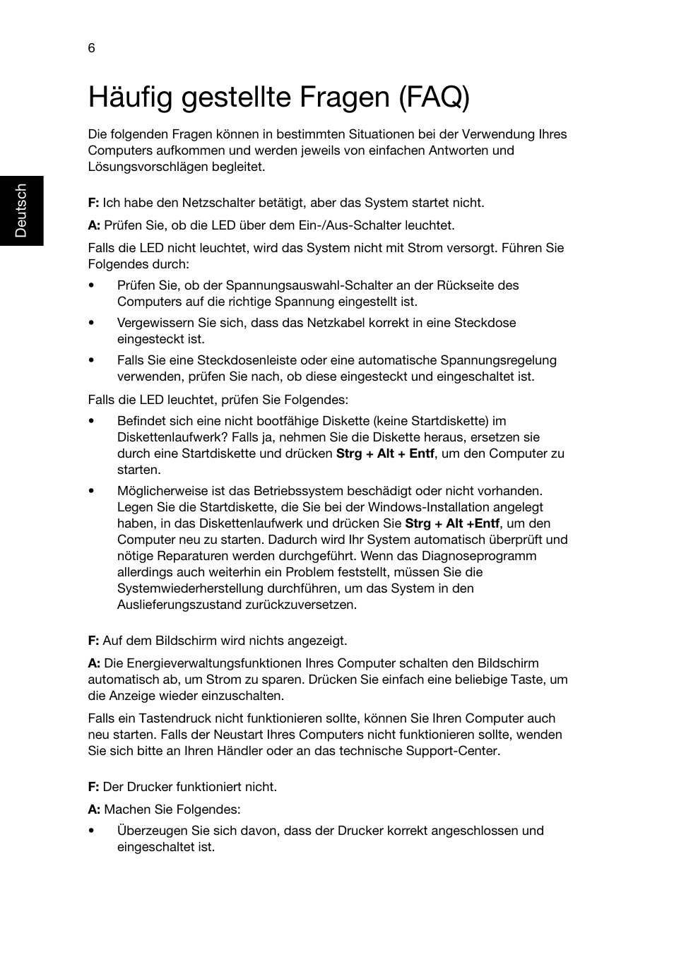 Häufig gestellte fragen (faq) | Acer RL80 User Manual | Page 100 / 764