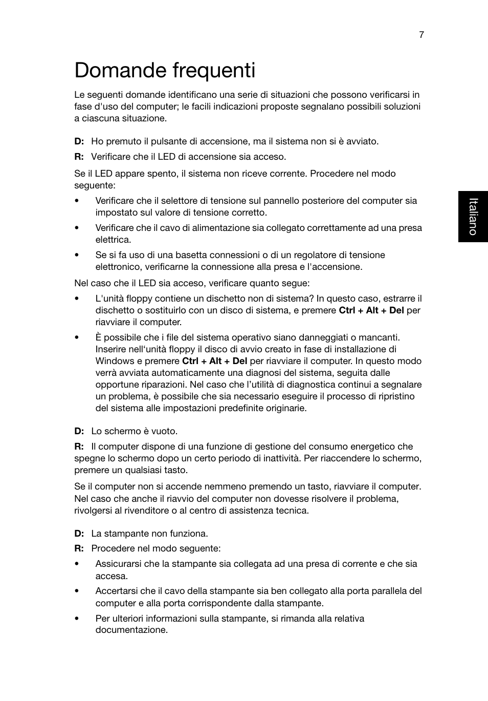 Domande frequenti | Acer RL80 User Manual | Page 127 / 764