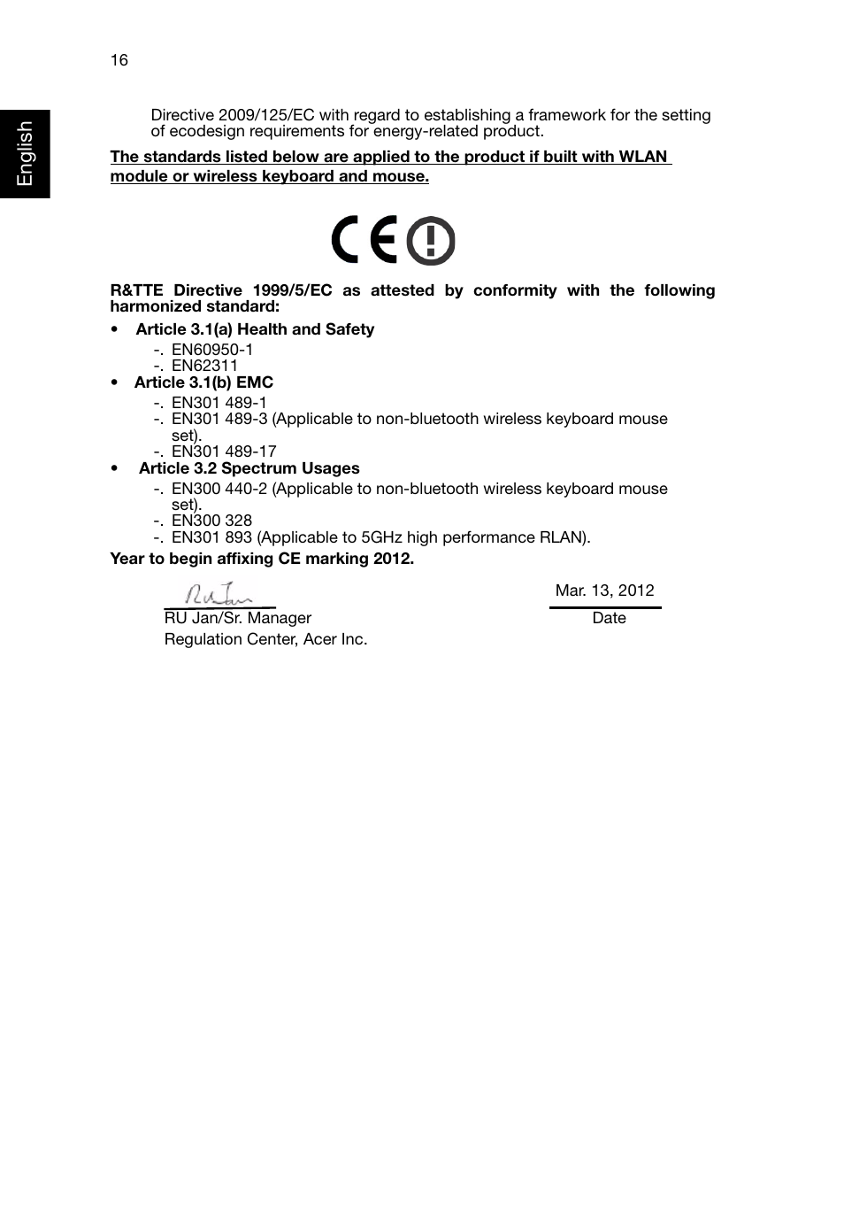 English | Acer RL80 User Manual | Page 28 / 764