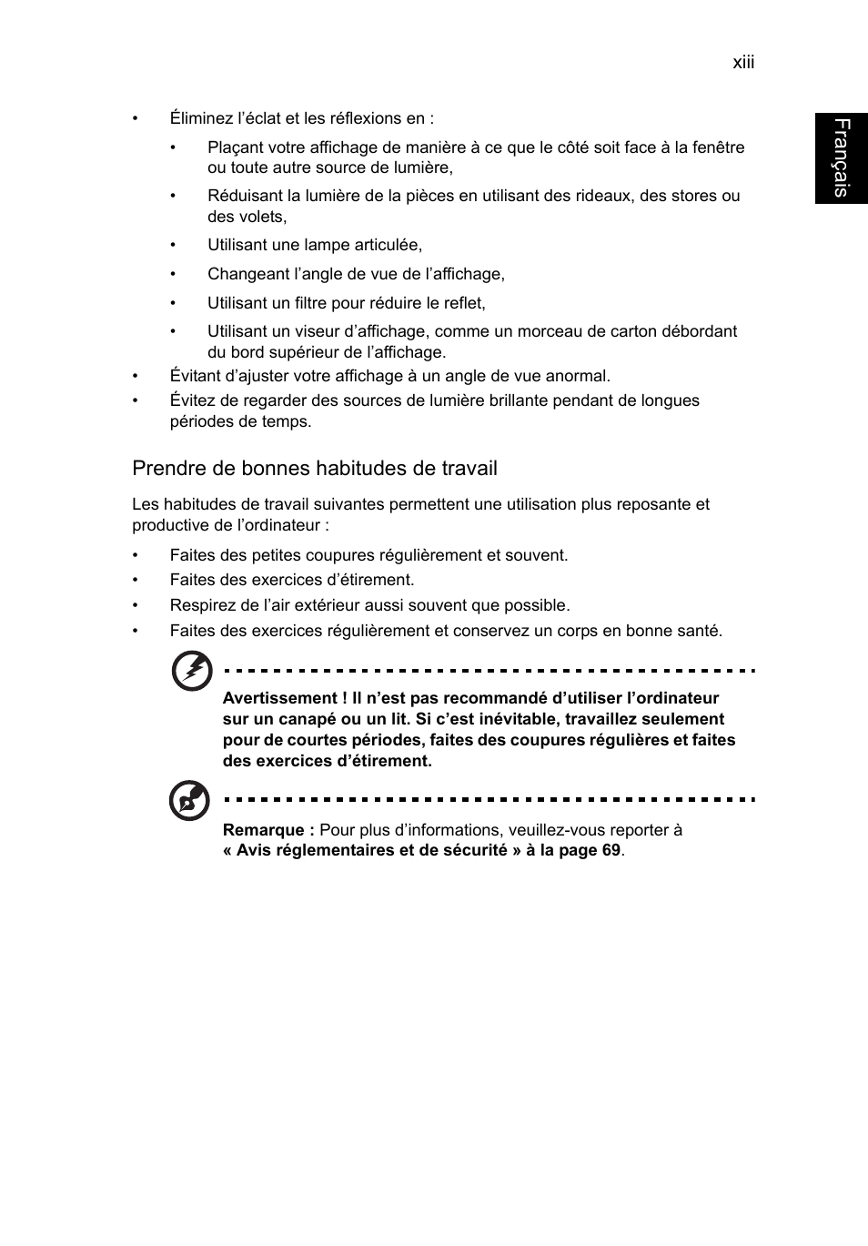 Français | Acer TravelMate P253-MG User Manual | Page 101 / 2736