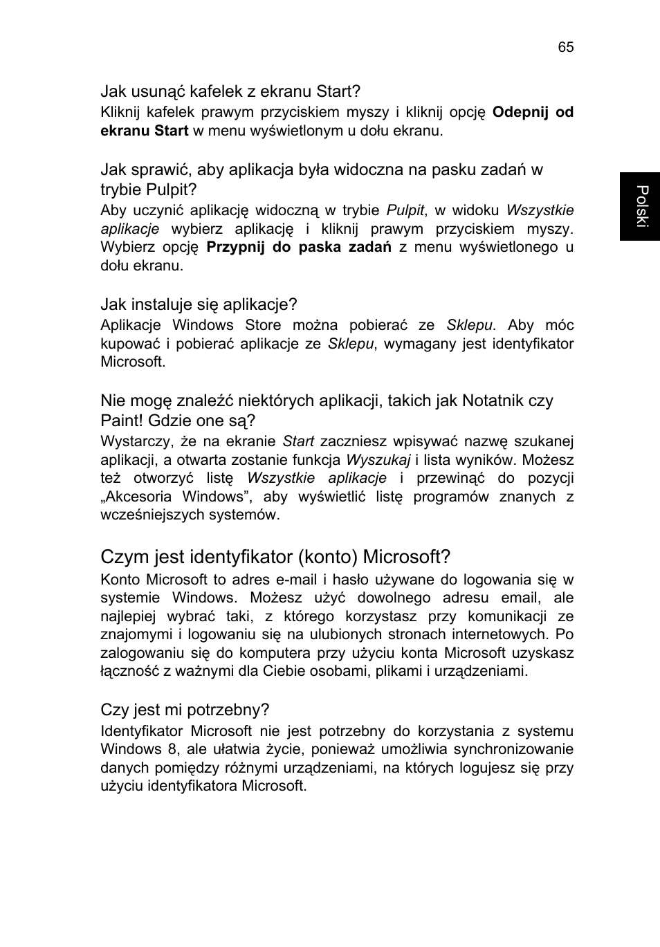 Czym jest identyfikator (konto) microsoft | Acer TravelMate P253-MG User Manual | Page 1195 / 2736