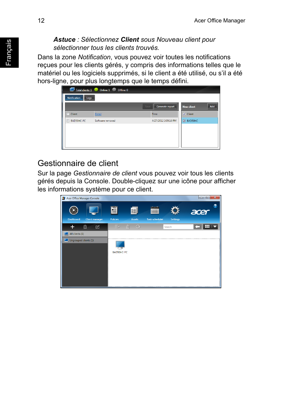 Gestionnaire de client | Acer TravelMate P253-MG User Manual | Page 120 / 2736