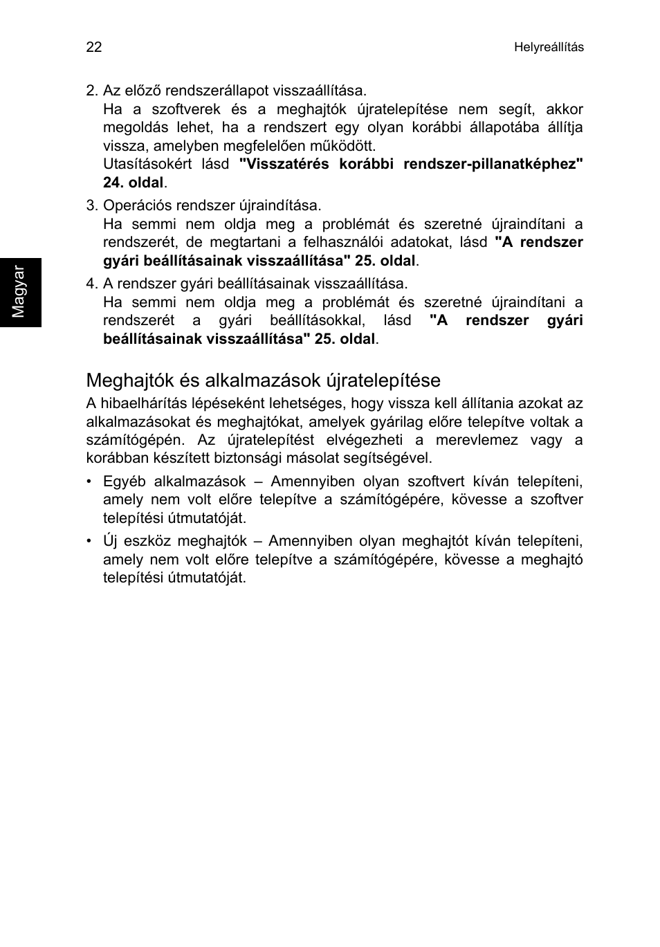 Meghajtók és alkalmazások újratelepítése | Acer TravelMate P253-MG User Manual | Page 1244 / 2736