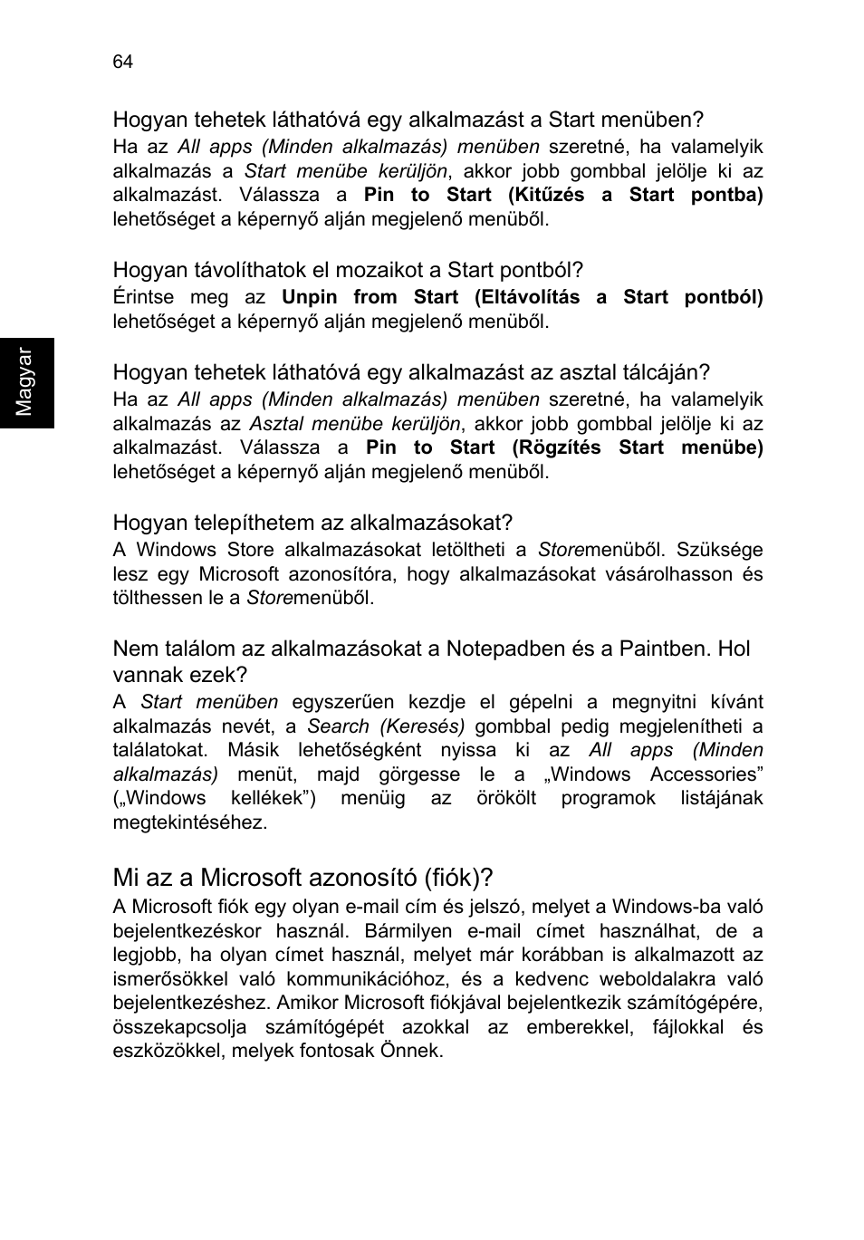 Mi az a microsoft azonosító (fiók) | Acer TravelMate P253-MG User Manual | Page 1286 / 2736