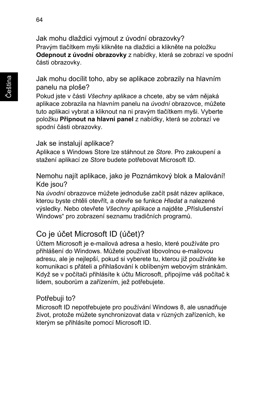 Co je účet microsoft id (účet) | Acer TravelMate P253-MG User Manual | Page 1378 / 2736