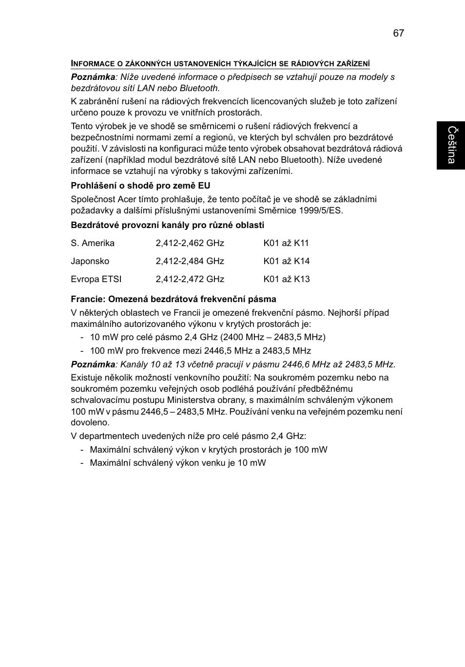 Eng lish č ešt ina | Acer TravelMate P253-MG User Manual | Page 1381 / 2736