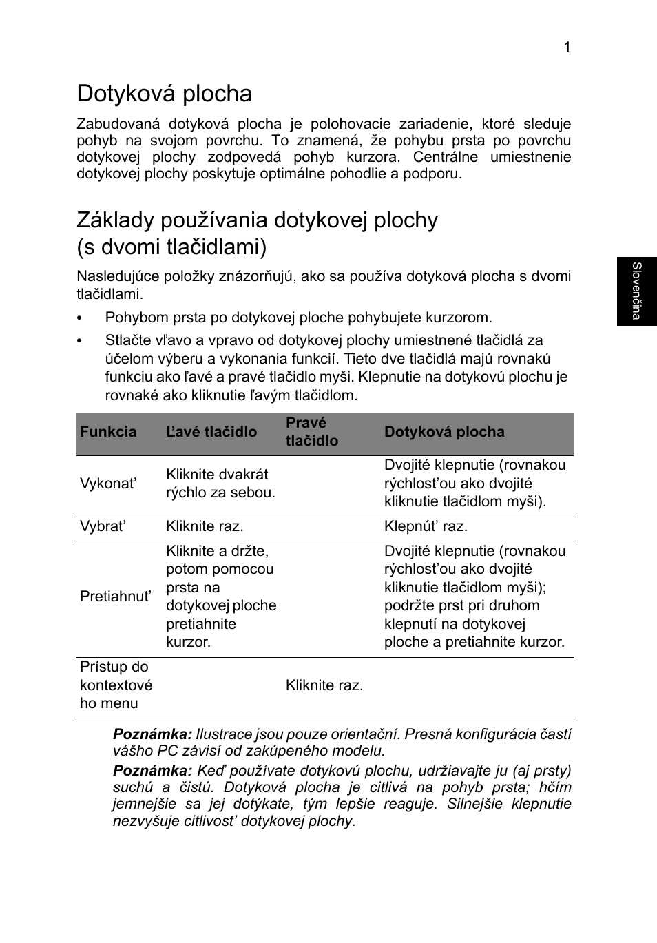 Dotyková plocha | Acer TravelMate P253-MG User Manual | Page 1407 / 2736