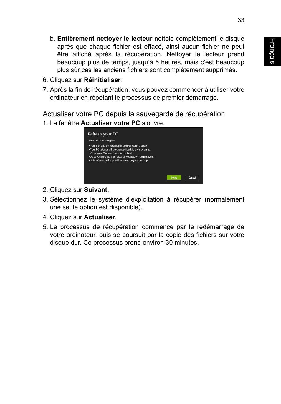 Français | Acer TravelMate P253-MG User Manual | Page 141 / 2736