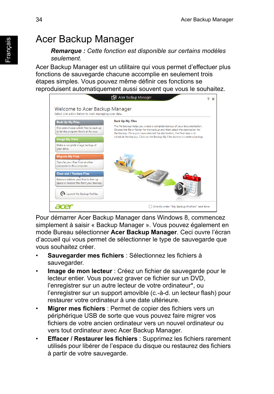 Acer backup manager | Acer TravelMate P253-MG User Manual | Page 142 / 2736