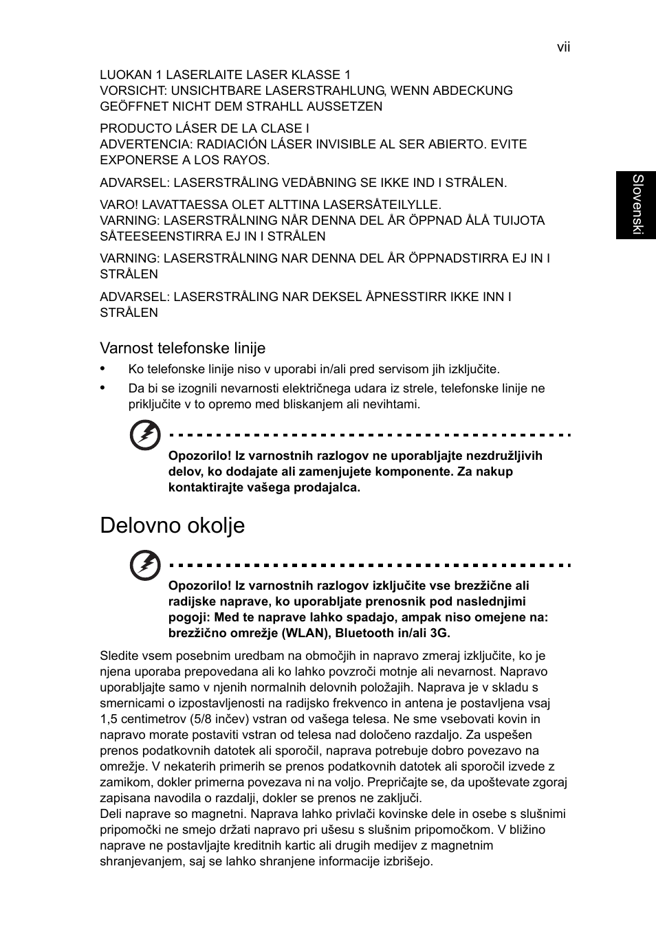 Delovno okolje | Acer TravelMate P253-MG User Manual | Page 1483 / 2736